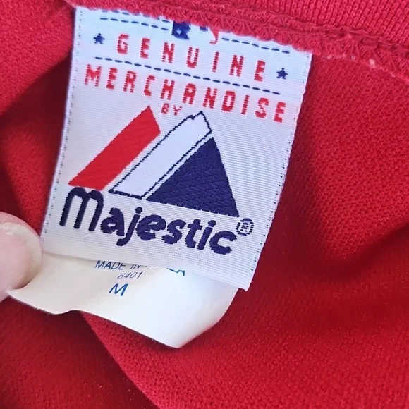 Vintage Majestic Brick Red ASTROS Embroidered Baseball Jersey Size M - Picture 12 of 14